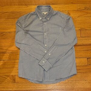 Crewcuts Blue and White Gingham Shirt, size 12